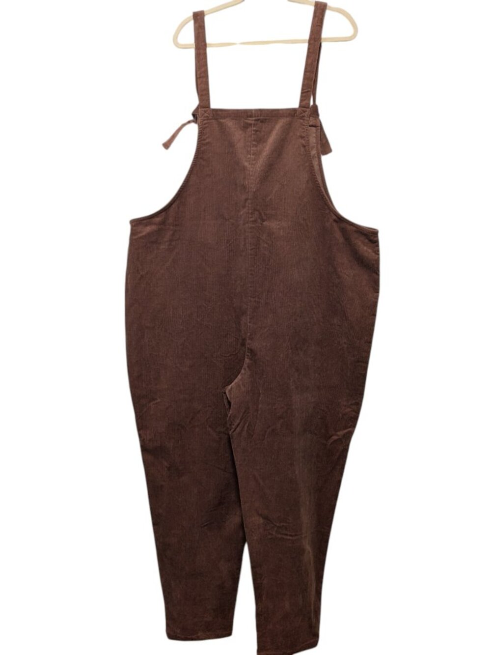 Lucy & Yak Womens NWT Sz 20R Cocoa Brown Original Org Corduroy Overall Dungarees - Picture 2 of 11